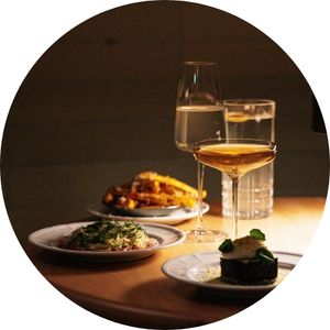 Tisch bei privatem Dinner